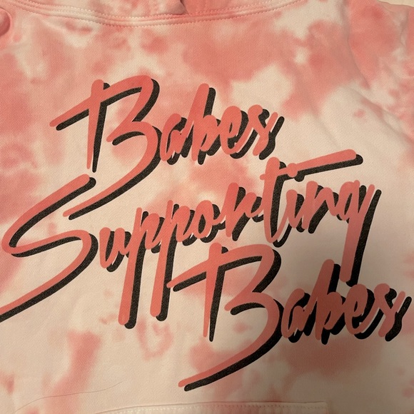 Brunette The Label x Juicy Couture Sweatshirt (Pink Marble Tie-Dye) XS - Picture 5 of 7